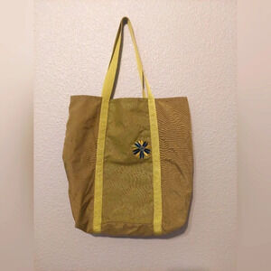 Haiku origami Packable Tote lime green double strap nylon outdoor travel